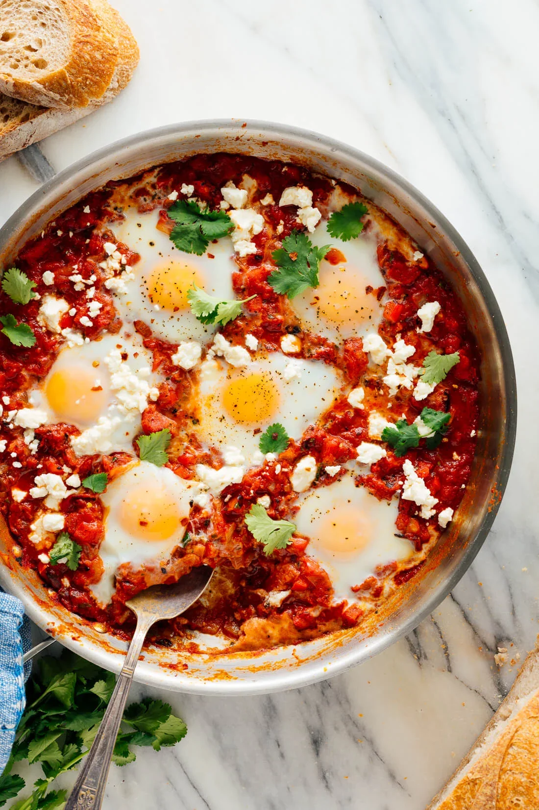 Foolproof Shakshuka (Poached Eggs in Tomato Sauce)