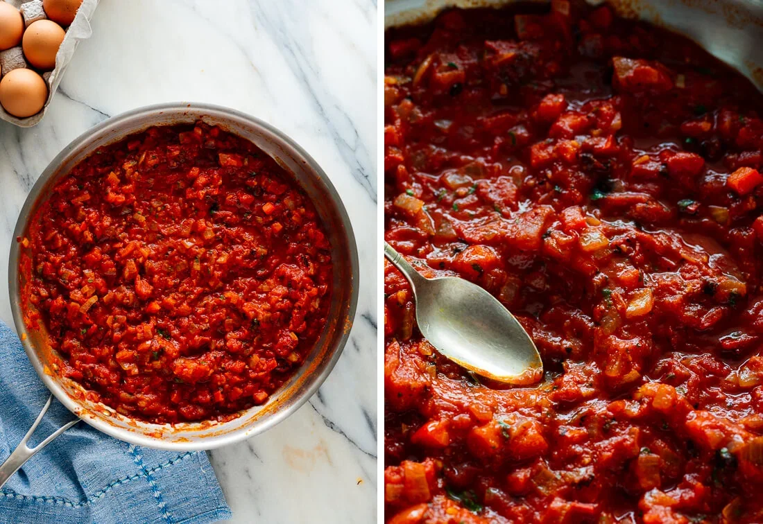 Foolproof Shakshuka (Poached Eggs in Tomato Sauce)