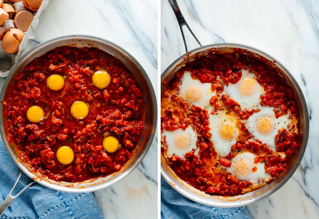 Foolproof Shakshuka (Poached Eggs in Tomato Sauce) — step 4