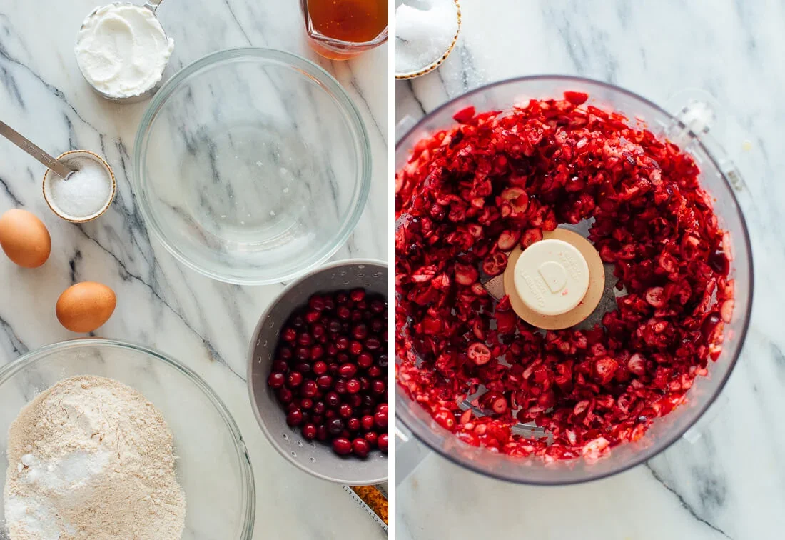 Fluffy Fresh Cranberry Orange Muffins