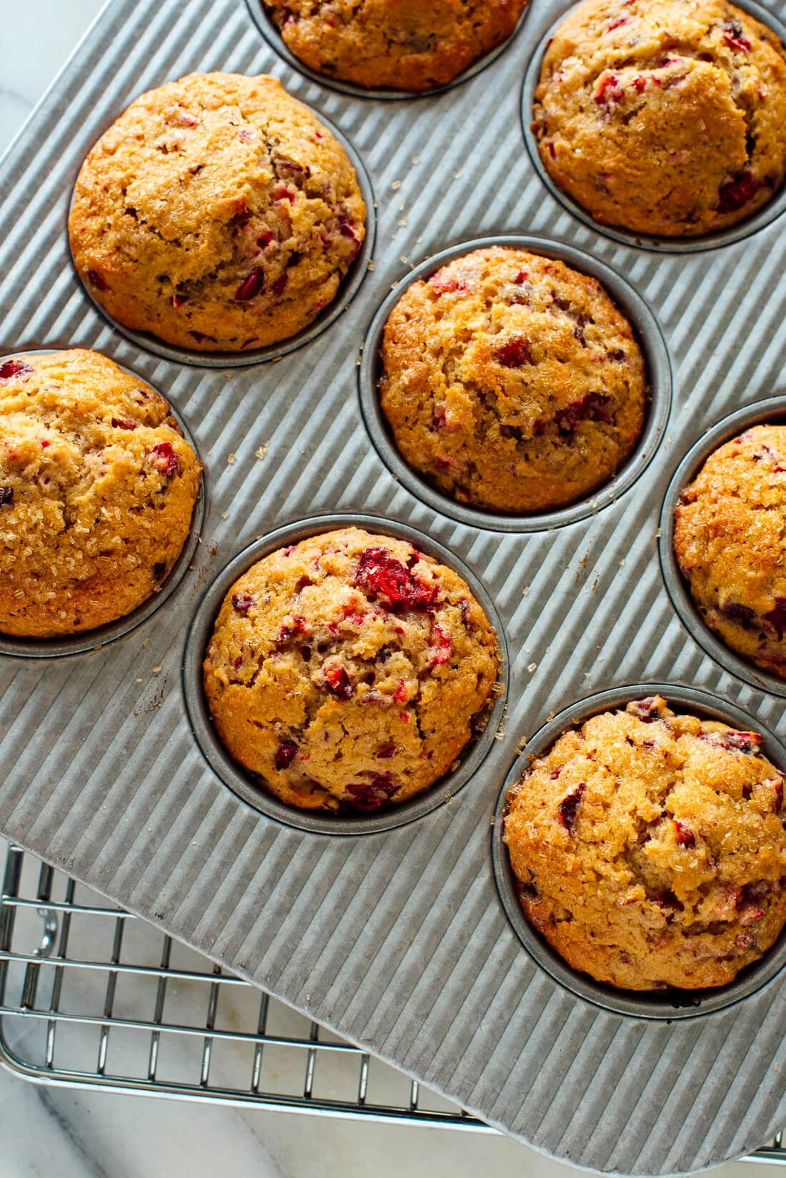 Fluffy Fresh Cranberry Orange Muffins — step 8