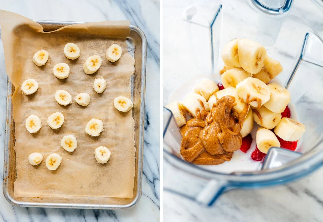 Creamy 4-Ingredient Strawberry Banana Smoothie